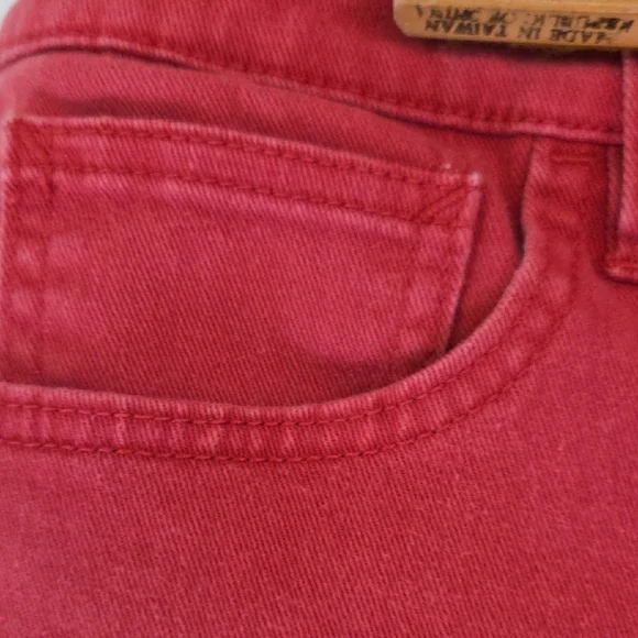 Lauren Ralph Lauren Red Straight Leg Jeans Size 14 Classic Straight Fit - Picture 3 of 12